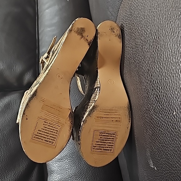 Fashion Nova Platform Snakeskin Sandals - Picture 8 of 9